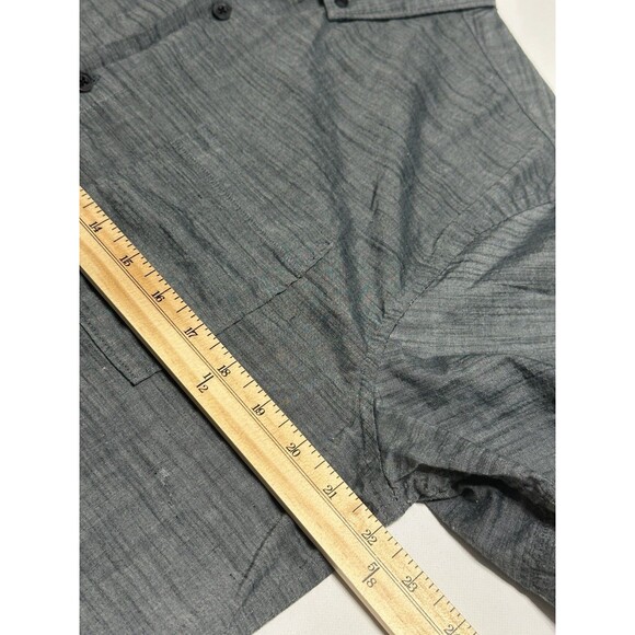 Roark Revival Shirt Mens Large Gray Short Sleeve Button Down Pocket Western USA - Picture 12 of 14